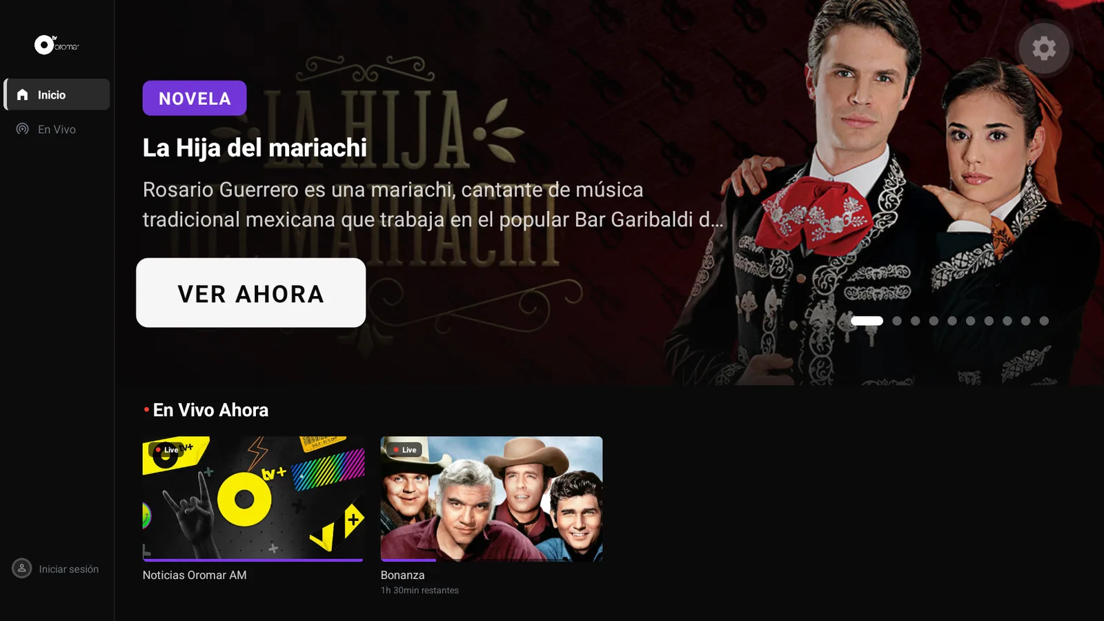 OromarGo TV, TV screen
