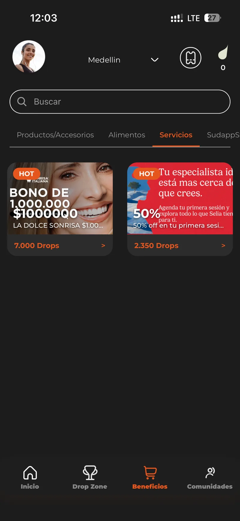 SudApp — pantalla de la app 2